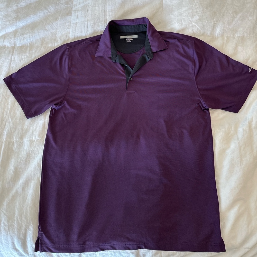Greg Norman Play Dry Polo Shirt Purple Size Large
